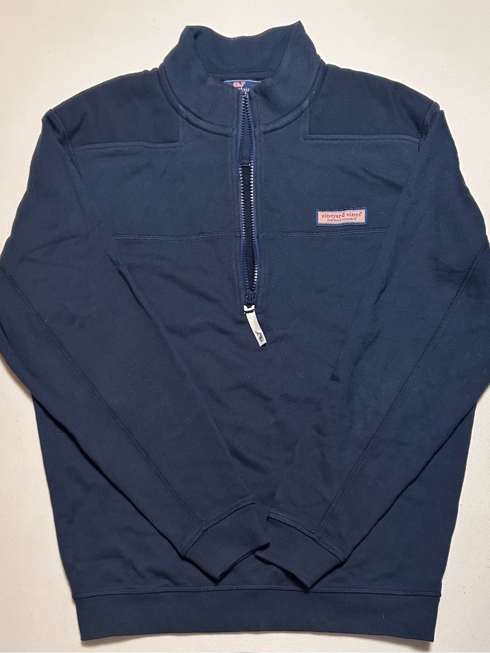 Vineyard Vines Men’s Navy Quarter-Zip Sweatshirt - Size S